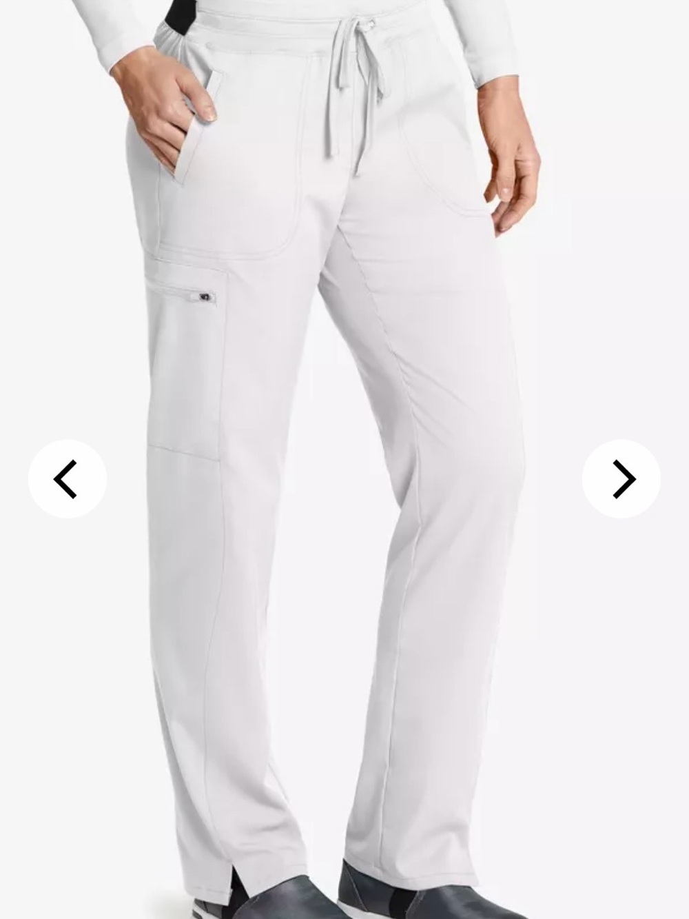 Grey's Anatomy Women’s White Drawstring Scrub Joggers